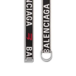 Cintura D Ring da Uomo in Grigio
