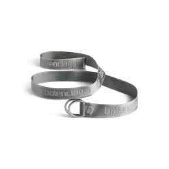 Cintura D Ring  da Uomo in Grigio Scuro