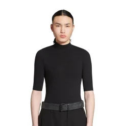 Cintura Double Holes da Uomo in Nero