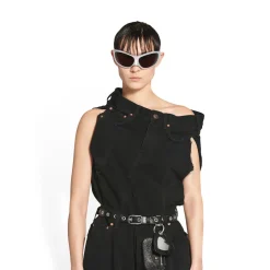 Cintura Le Cagole Con Charm da Donna in Nero