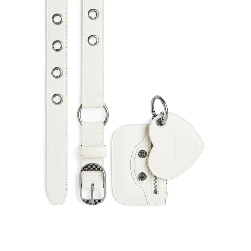 Cintura Le Cagole Con Charm da Donna in Bianco Ottico