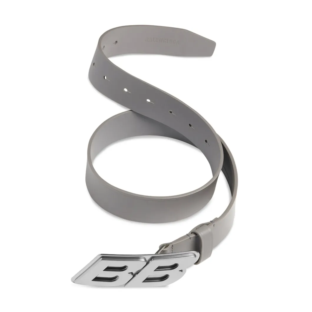Cintura Moto Logo da Uomo in Grigio Scuro