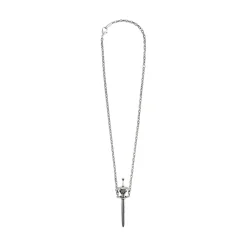 Collana Goth Sword  in Argento Anticato