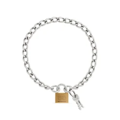 Collana Locker in Argento Anticato