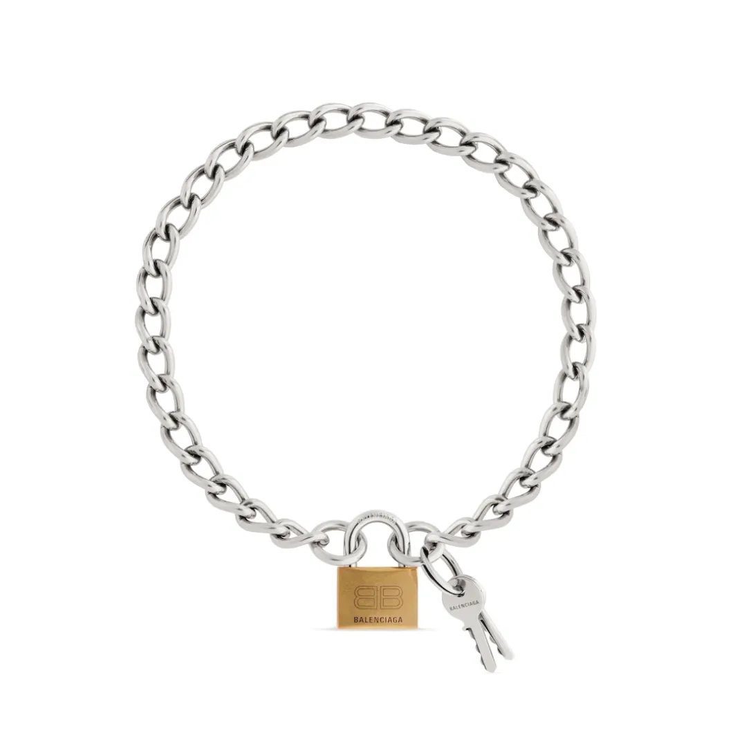 Collana Locker in Argento Anticato