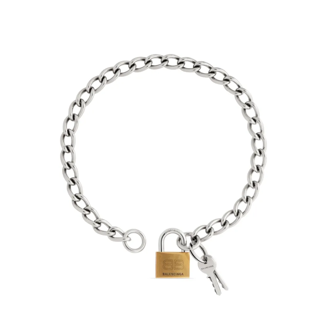 Collana Locker in Argento Anticato