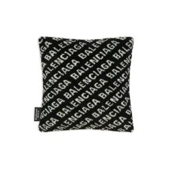 Cuscino Allover Logo  in Nero
