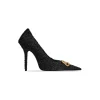 D&eacute;collet&eacute; Square Knife Bb 110 Mm  da Donna in Nero