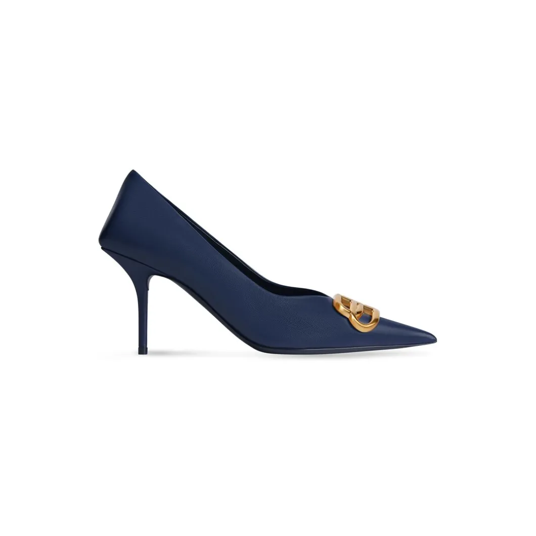 Décolleté Square Knife Bb 80 Mm da Donna in Blu Navy
