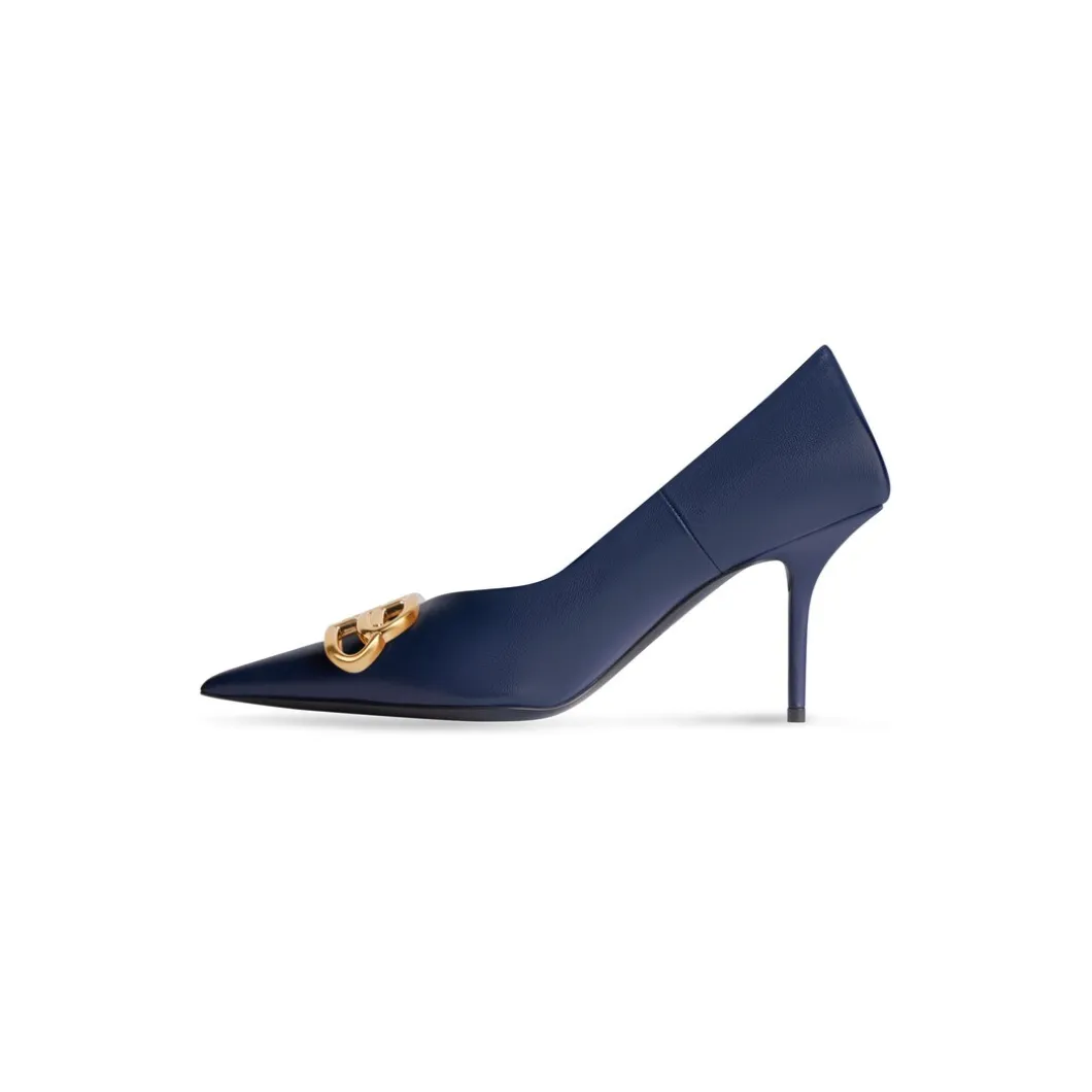 Décolleté Square Knife Bb 80 Mm da Donna in Blu Navy