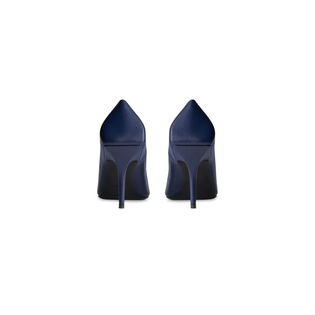 Décolleté Square Knife Bb 80 Mm da Donna in Blu Navy