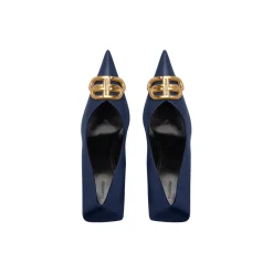 Décolleté Square Knife Bb 80 Mm da Donna in Blu Navy