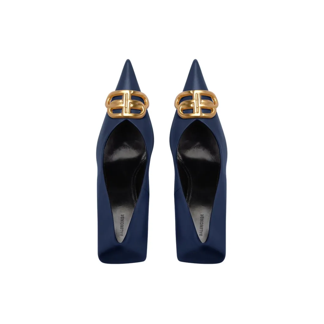 Décolleté Square Knife Bb 80 Mm da Donna in Blu Navy