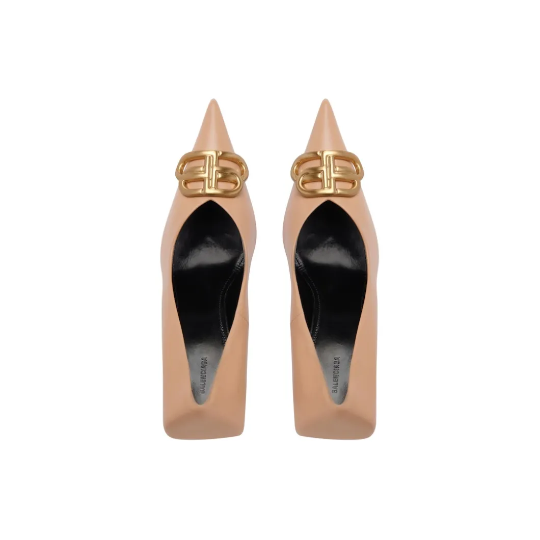 Décolleté Square Knife Bb 80 Mm da Donna in Beige