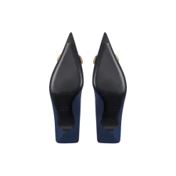 Décolleté Square Knife Bb 80 Mm da Donna in Blu Navy