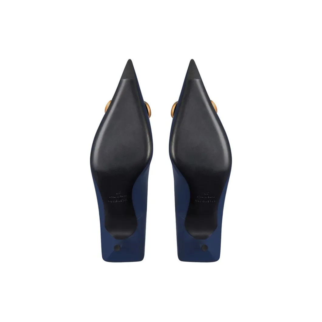 Décolleté Square Knife Bb 80 Mm da Donna in Blu Navy