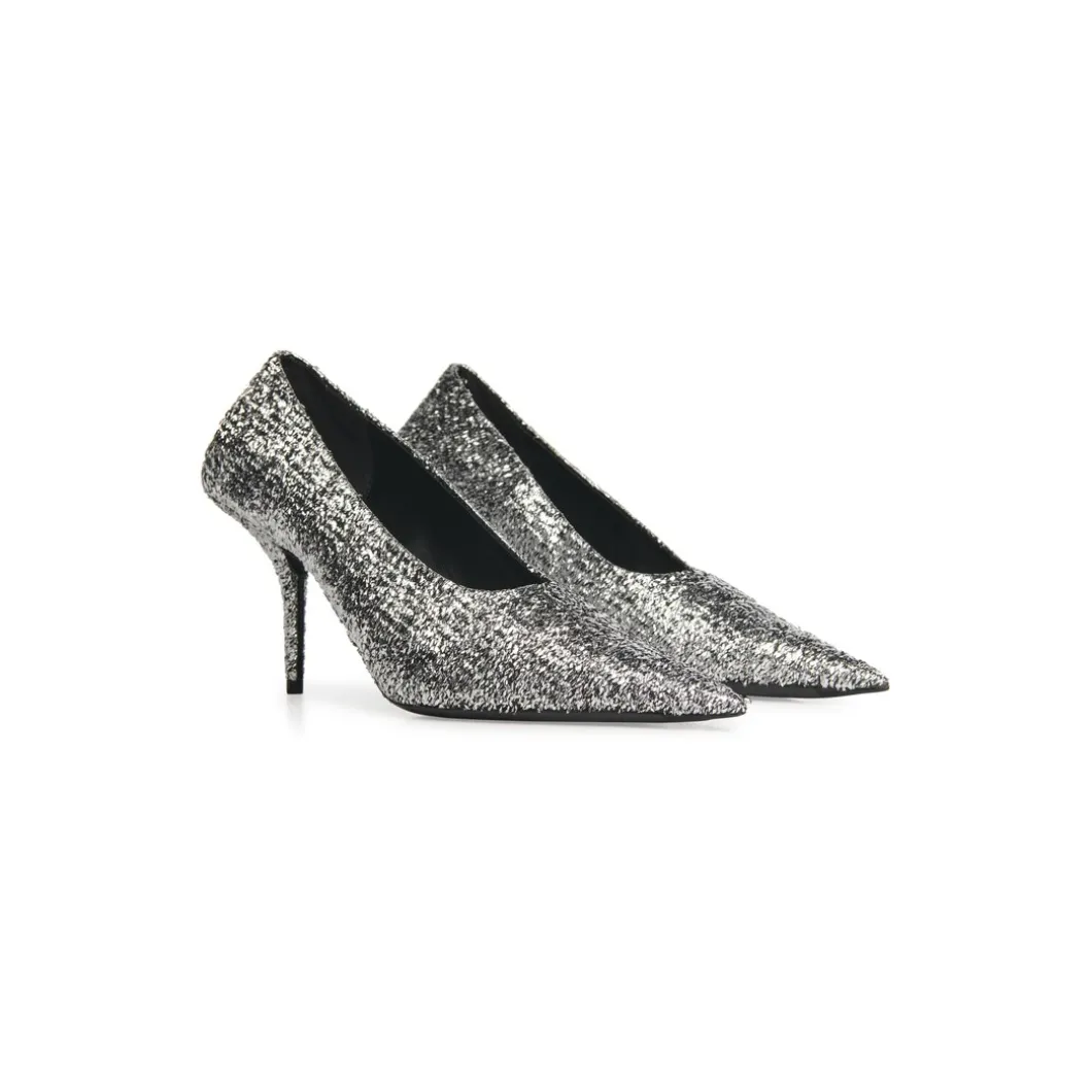 Décolletés Square Knife 80 Mm da Donna in Argento