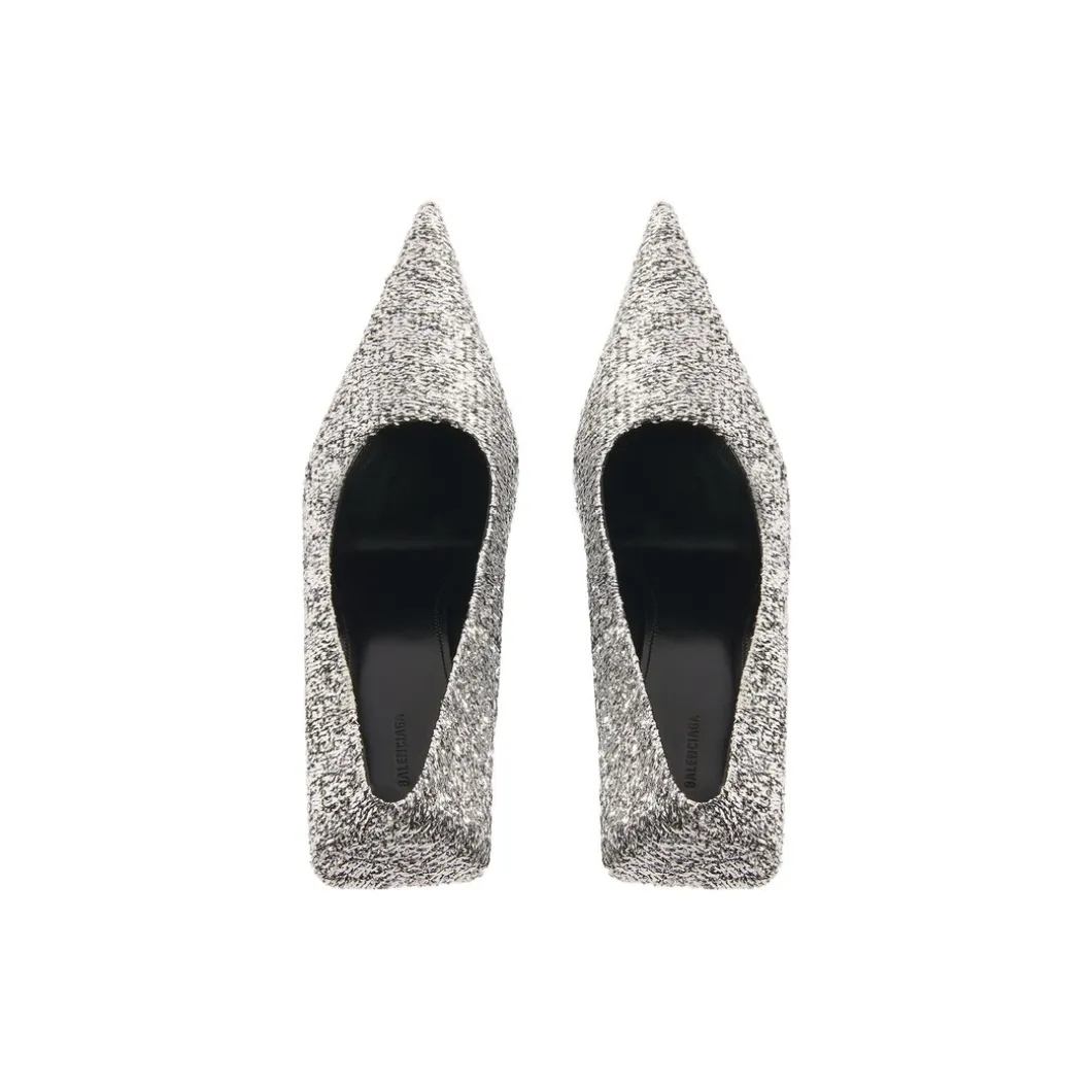 Décolletés Square Knife 80 Mm da Donna in Argento
