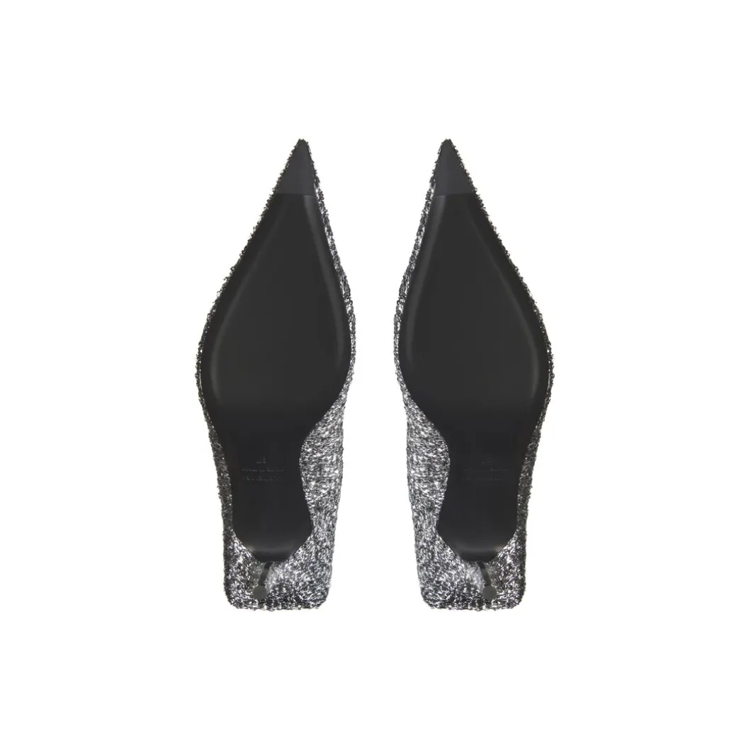 Décolletés Square Knife 80 Mm da Donna in Argento
