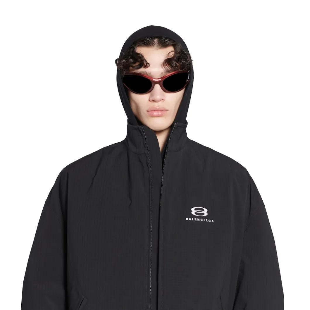 Giacca A Vento Cocoon Kick Unity Sports Icon in Nero