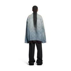 Giacca Bal Diagonal Allover Oversize in Azzurro