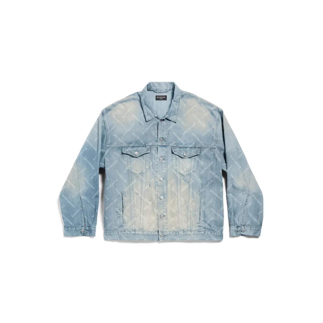 Giacca Bal Diagonal Allover Oversize in Azzurro