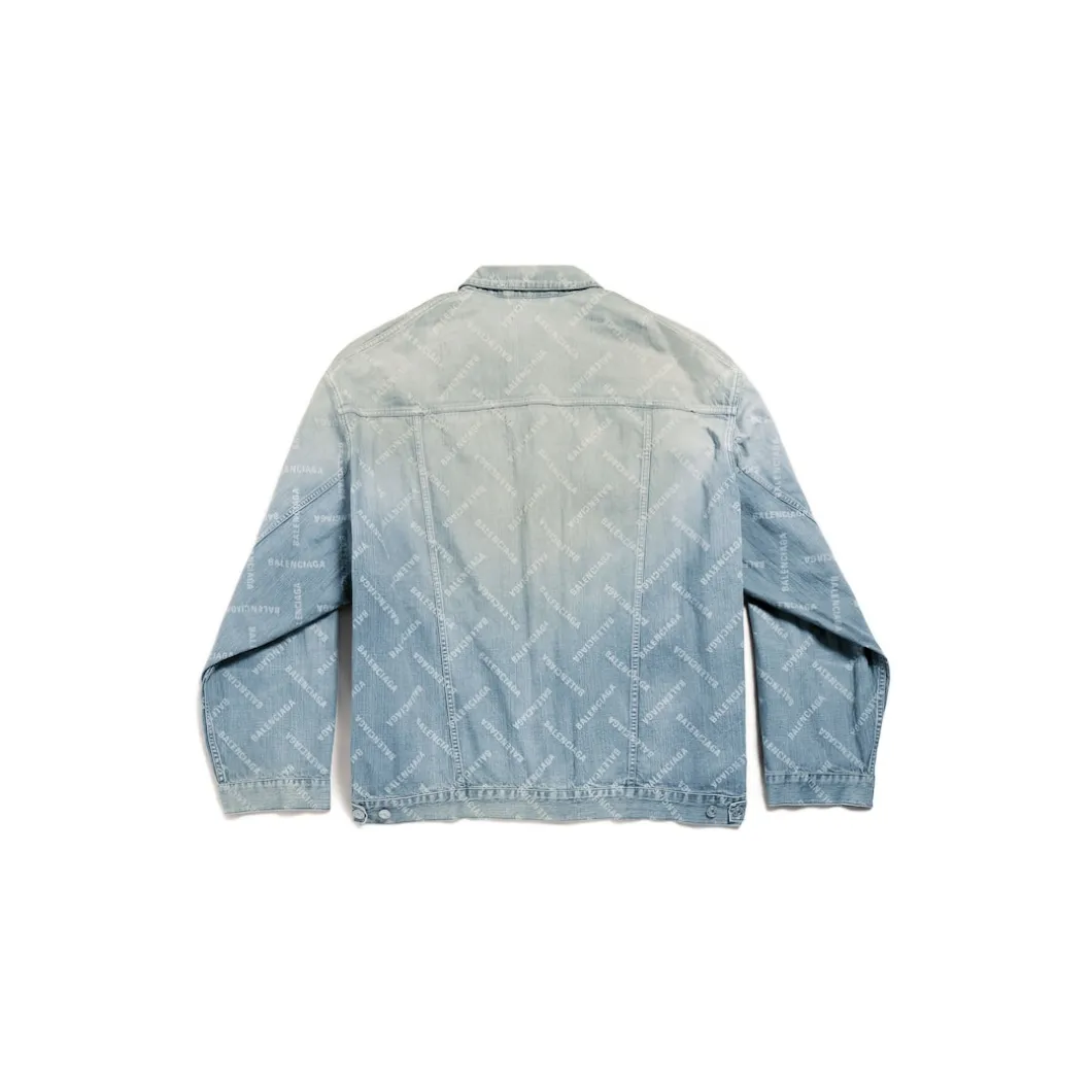 Giacca Bal Diagonal Allover Oversize in Azzurro