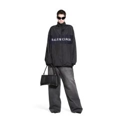 Giacca Balenciaga Con Zip in Nero