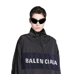 Giacca Balenciaga Con Zip in Nero