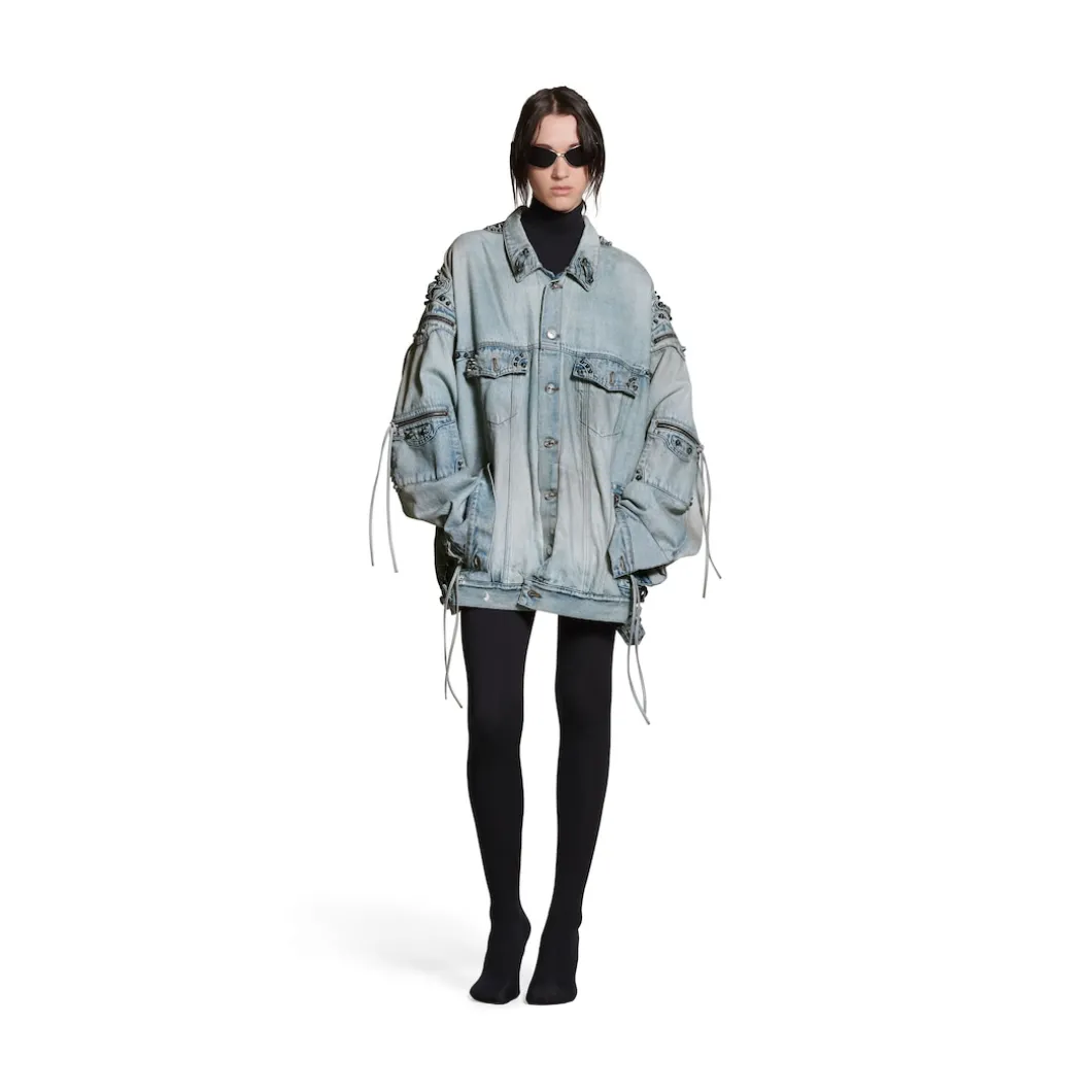 Giacca Cagole Oversize in Blu