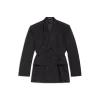 Giacca Cinched da Donna in Nero