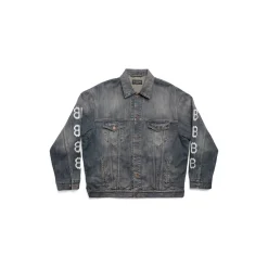 Giacca Crypto Large Fit in Azzurro