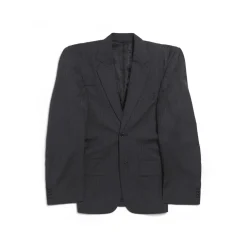 Giacca Cut Away Boxy da Donna in Grigio Scuro