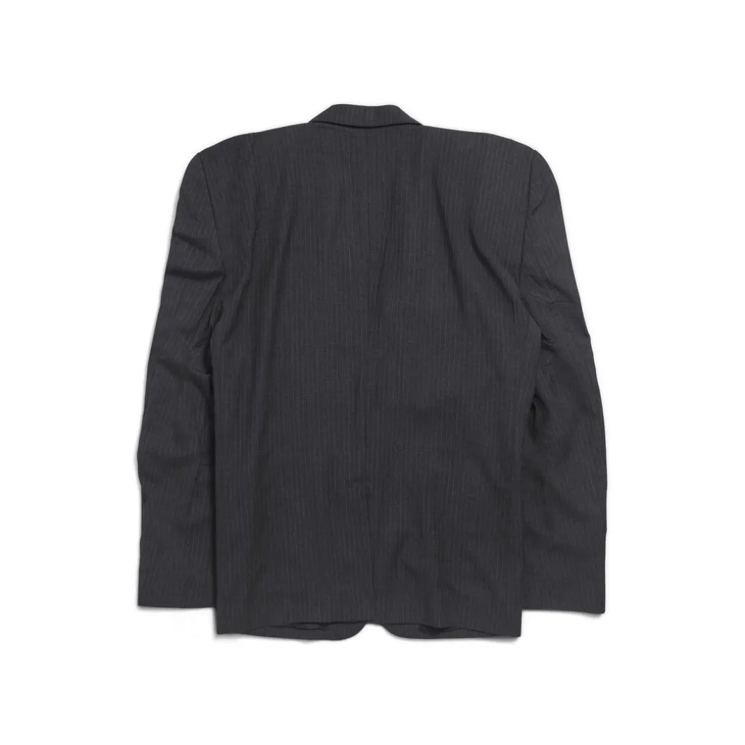 Giacca Cut Away Boxy da Donna in Grigio Scuro