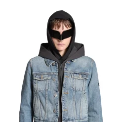 Giacca Denim Patched da Donna in Blu/grigio