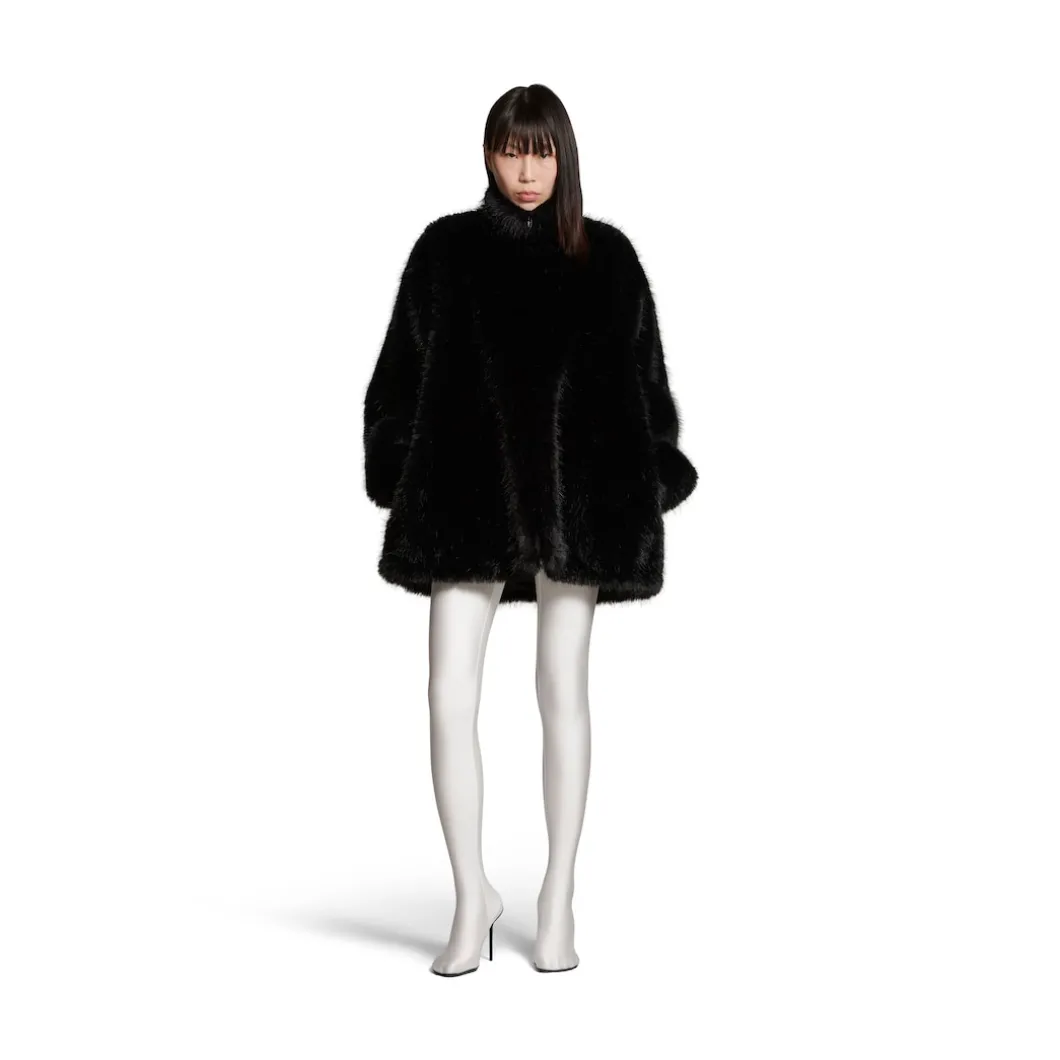 Giacca Extended Bb Balenciaga Con Zip in Nero