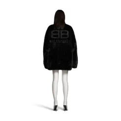 Giacca Extended Bb Balenciaga Con Zip in Nero