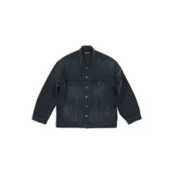Giacca Hand-drawn Bb Icon Oversize in Nero