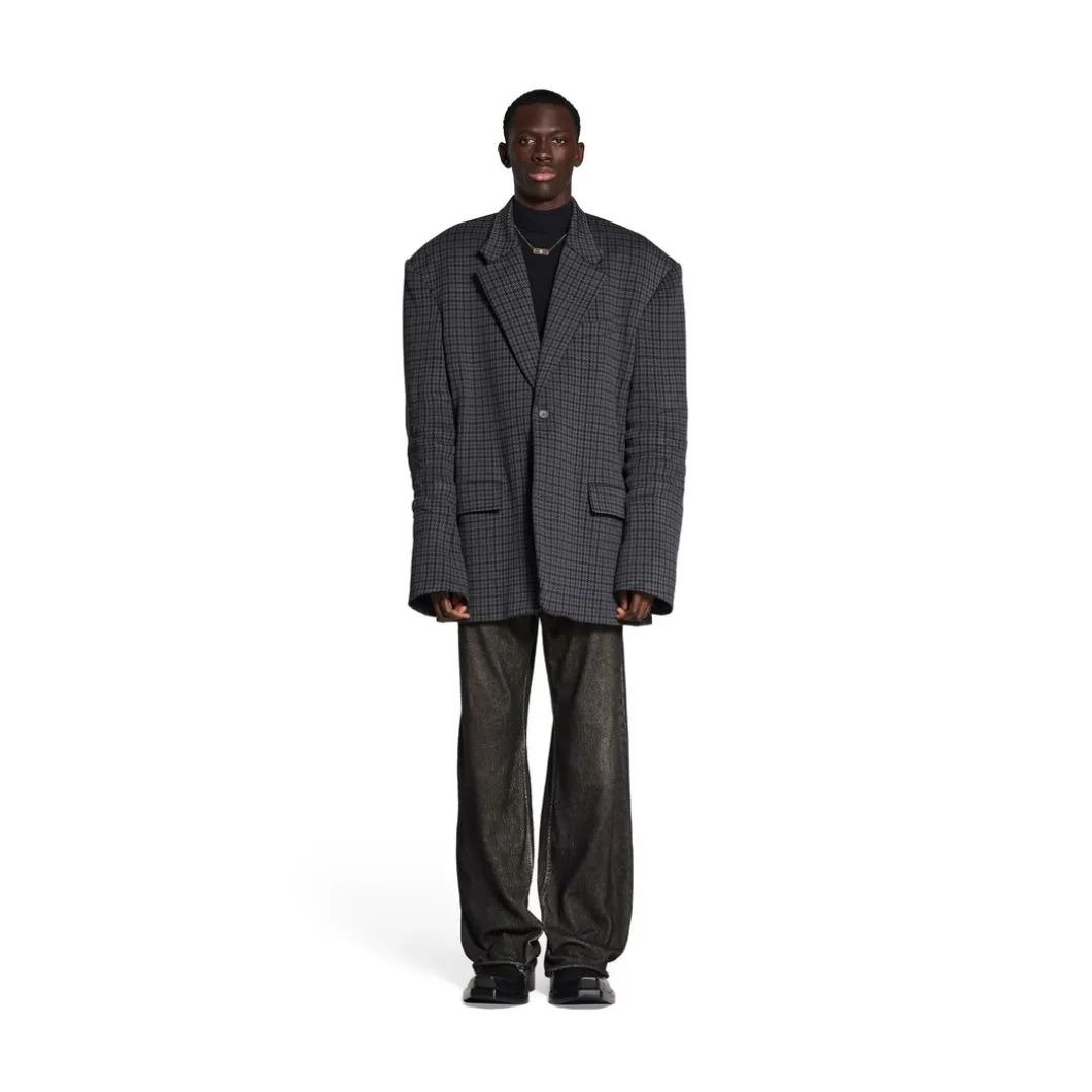Giacca In Maglia Tailored in Grigio