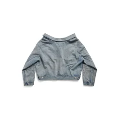 Giacca Off Shoulder in Azzurro