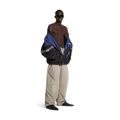 Giacca Off Shoulder Tracksuit 3b Sports Icon in Nero