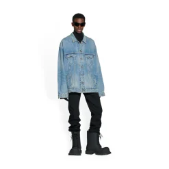 Giacca Oversize in Blu Acido