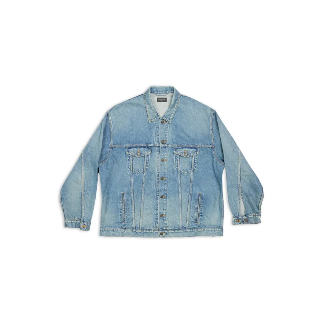 Giacca Oversize in Blu Acido