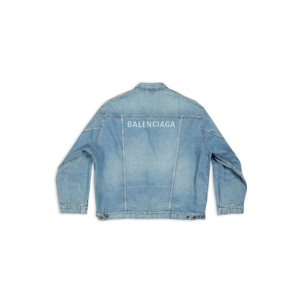 Giacca Oversize in Blu Acido