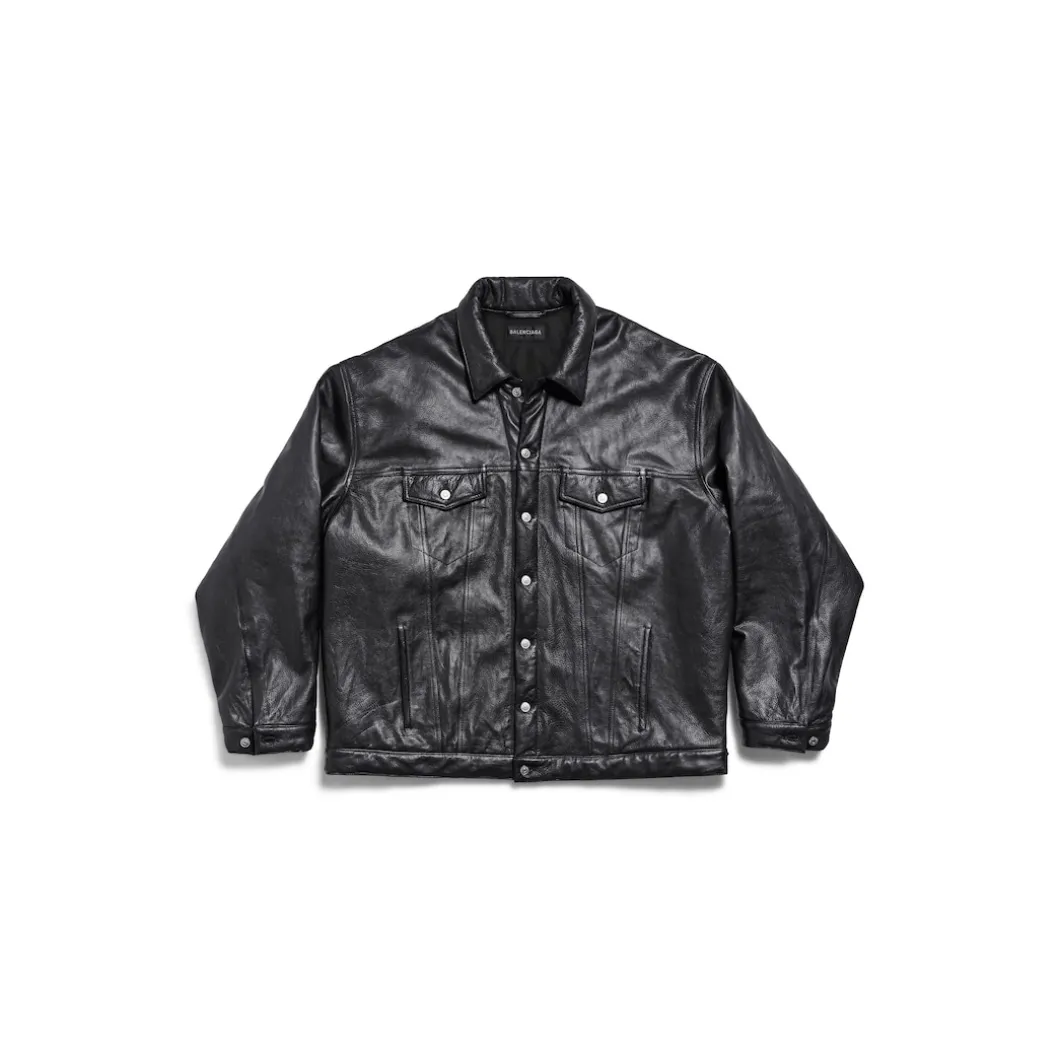 Giacca Padded Oversize da Uomo in Nero