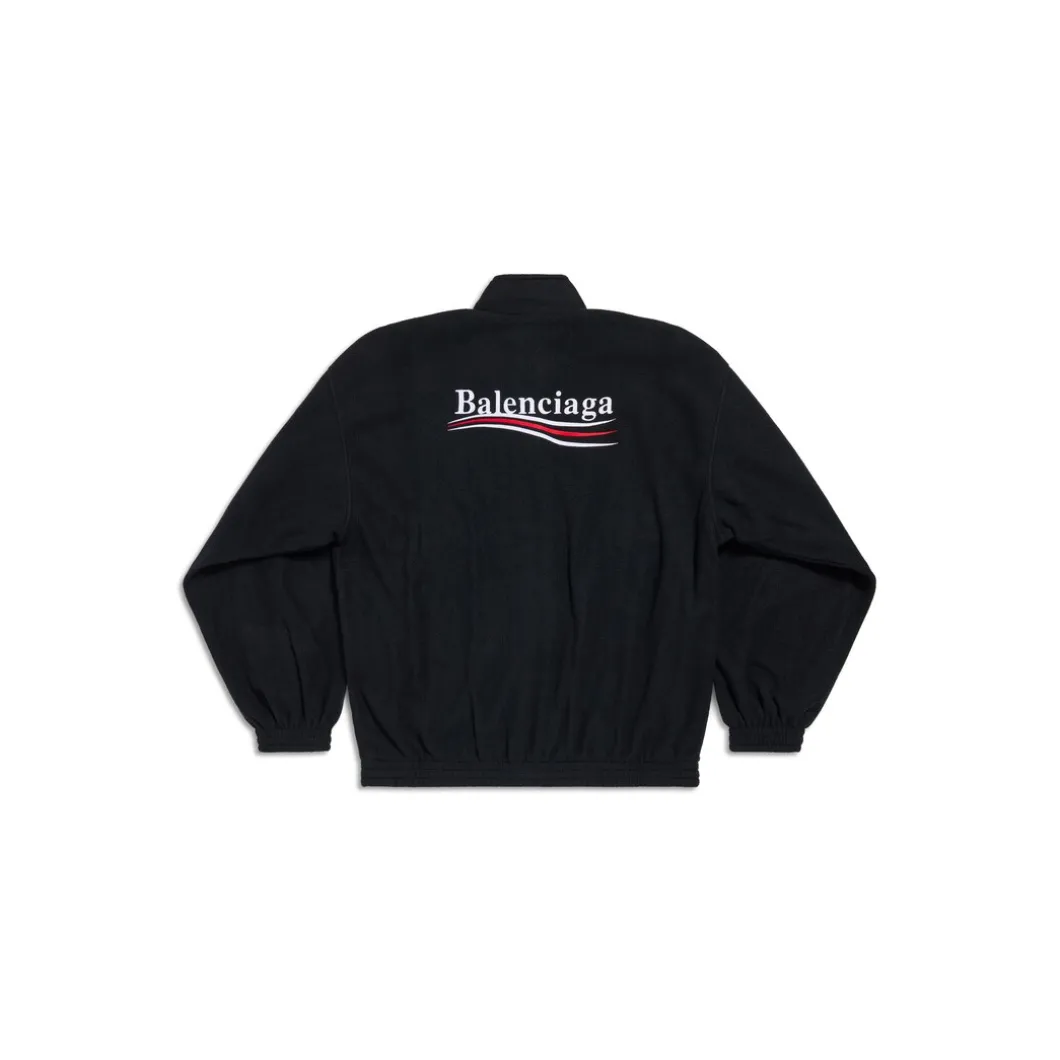 Giacca Political Campaign Con Zip in Nero