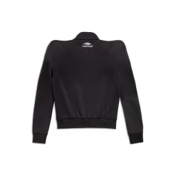 Giacca Round Shoulder 3b Sports Icon in Nero/bianco