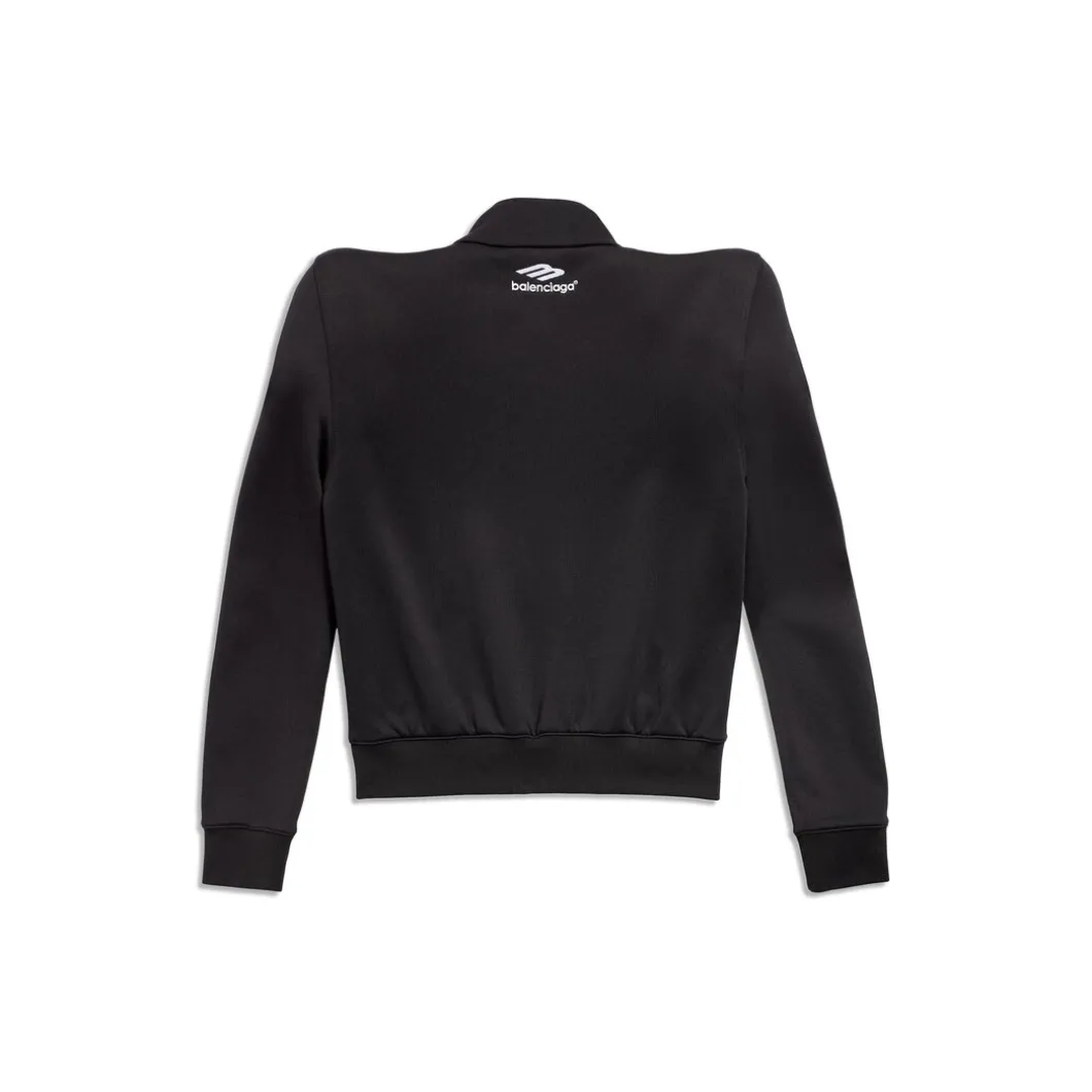Giacca Round Shoulder 3b Sports Icon in Nero/bianco