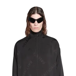 Giacca Tracksuit Bal Diagonal Allover Fluida da Donna in Nero