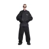 Giacca Varsity Political Campaign in Nero